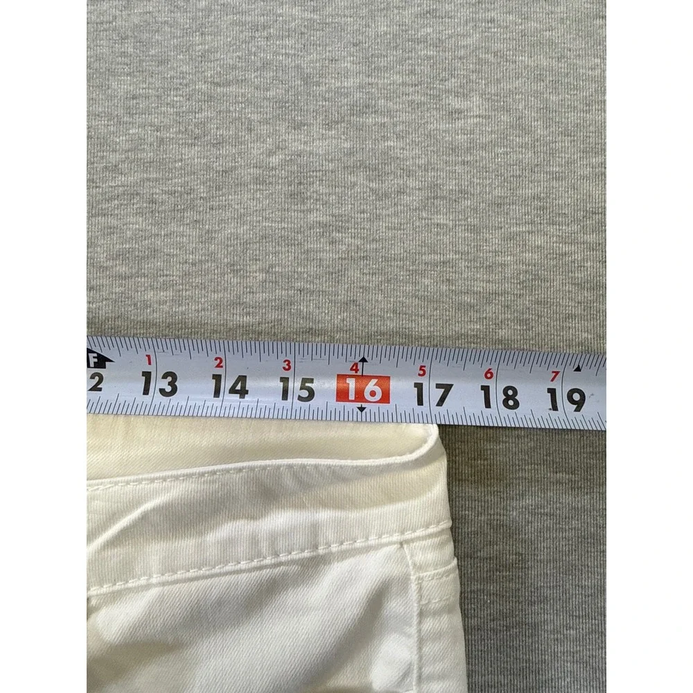 Tommy Hilfiger Womens White Skinny Jeans Mid Rise Size 10 Stretch Denim